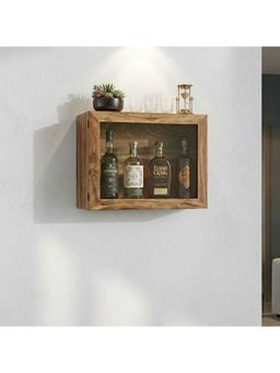 Car-O-Bar - Brown Solid Wood Wine Rack