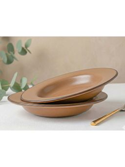 BODHI HOUSE - Brown Solid Ceramic Plates