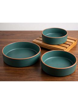 BODHI HOUSE - Teal Solid Ceramic Bowls