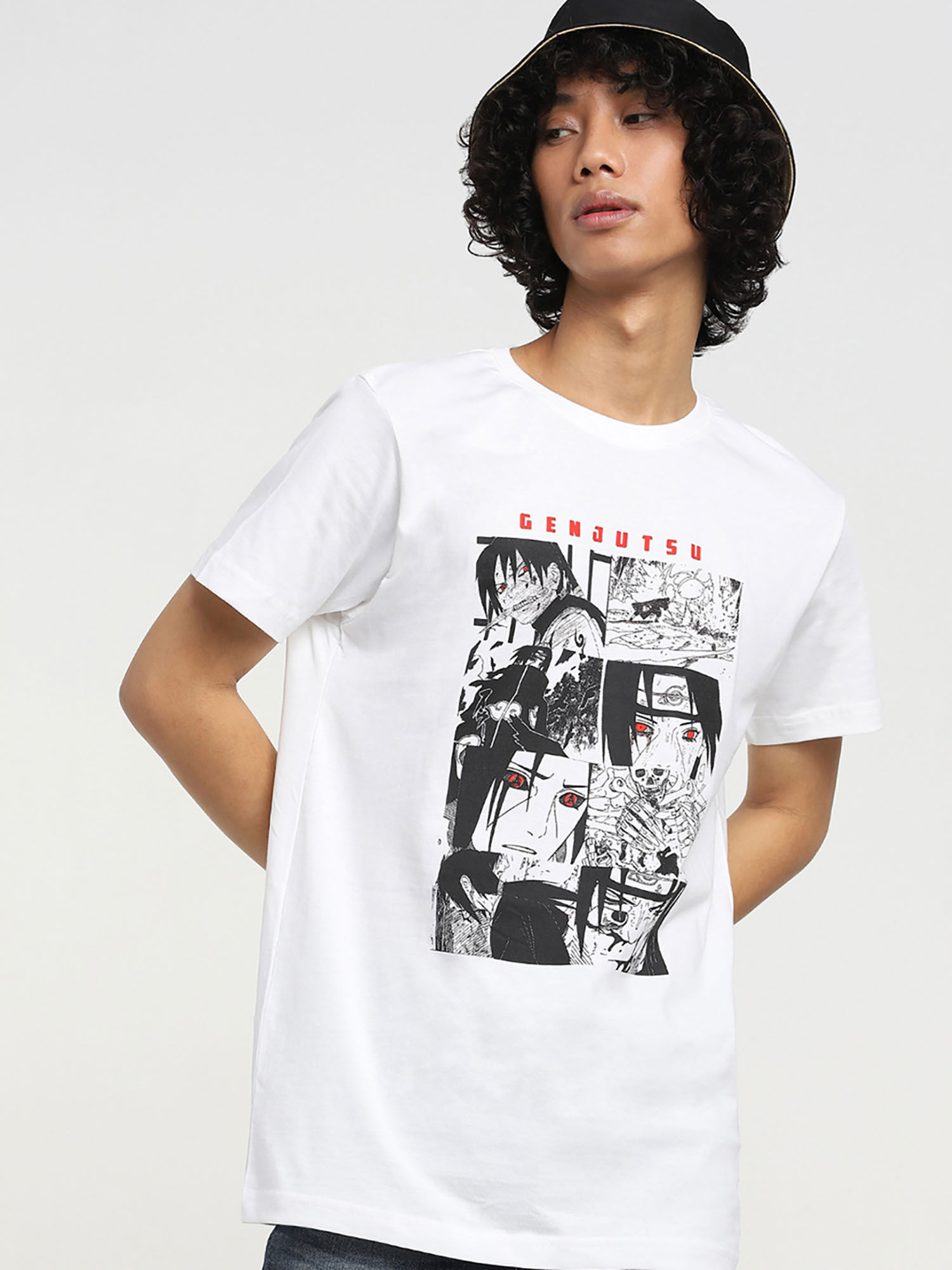 Bewakoof White Graphic T-Shirt (3XL 