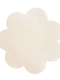 Secrets By ZeroKaata - Women Set of 30 Assorted Disposable Flower-Shaped Satin Nipple Pasties- Nude (Free Size)