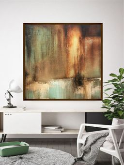 The Art House - Abstract Painting Multicolor (30X30 Inches)