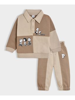 Mi Arcus - Peanuts Snoopy Colorblock Sweatshirt with Joggers for Kids (Set of 2)