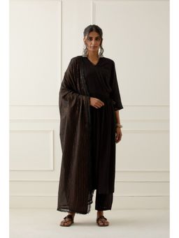 Ikshita Choudhary - Black Dupatta Lace Detailing