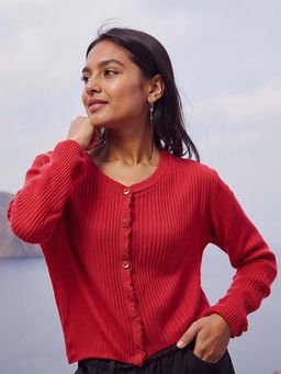 Bewakoof - Women's Pink Flatknit Sweater
