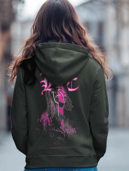 Bewakoof - Heavy Duty 1.0 Women's Grey Lovely Billie Graphic Printed Hoodies