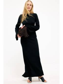 NA-KD - Open Back Structured Dress-Black