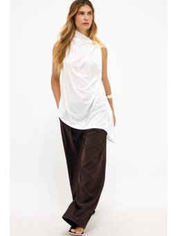 NA-KD - Oversized Buckle Top-White