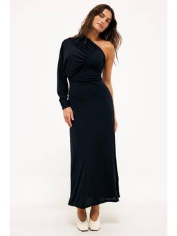 NA-KD - One Shoulder Maxi Dress-Black