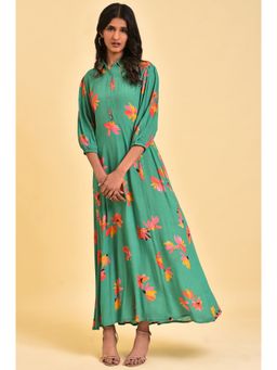 W - Green Floral Dress