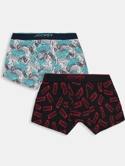 Jockey - M502 Marvel Avengers Cotton Printed Trunk Monument and Black