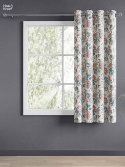 Haus & Kinder - Multi-Color Canyon Bloom Digital Printed Window Curtains Eyelet (5 Feet)