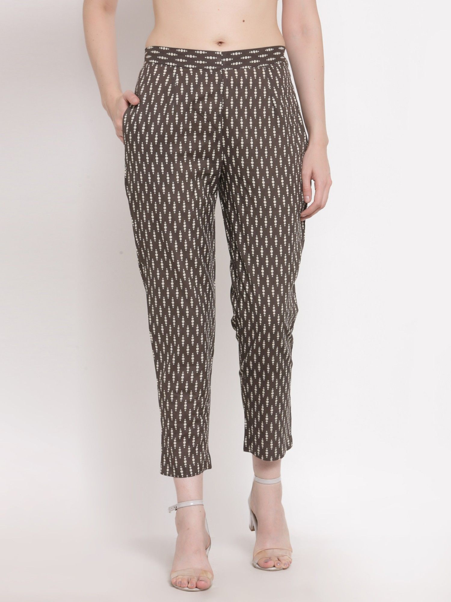 indibelle Coffee Brown Smart Fit Peg Pant-picture-37
