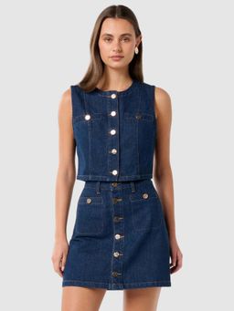 Forever New - Women Navy Blue Solid Top