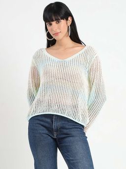 Madame - Women White Ombre Top