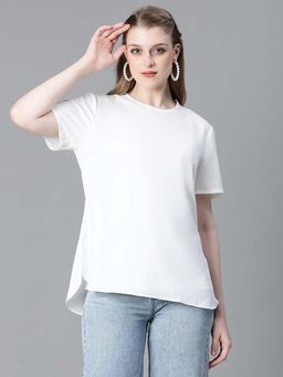 Oxolloxo - Women White Solid Top