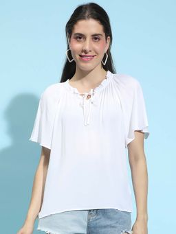 Oxolloxo - Women White Solid Top