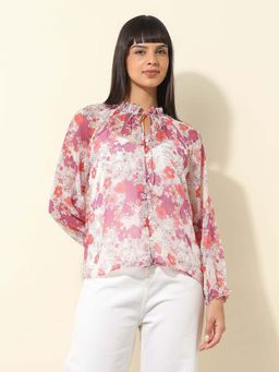 U.S. POLO ASSN. - Women Wine Printed Top