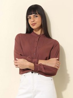 U.S. POLO ASSN. - Women Mauve Solid Top