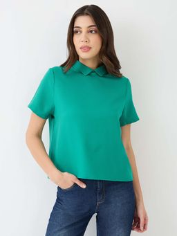 Globus - Women Green Solid Top