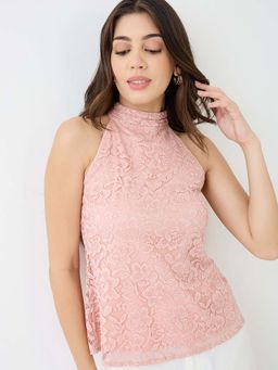 Globus - Women Peach Self Design Top