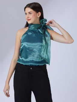 Globus - Women Teal Solid Top
