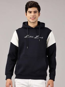 BLACK BUCK - Navy Blue Solid Hoodie for Men