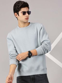 BLACK BUCK - Grey Solid Sweatshirt for Men