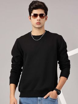 BLACK BUCK - Black Solid Sweatshirt for Men