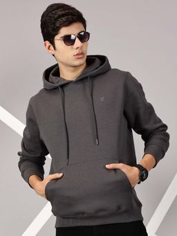 BLACK BUCK - Solid Grey Hoodie for Men