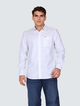 Wrangler - Men Solid White Shirt