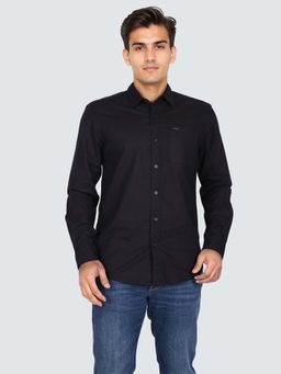 Wrangler - Men Solid Black Shirt