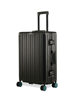 EUME - 100% Aluminium Check - In Medium 60 Cm Black with Green Wheel