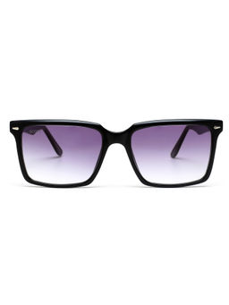 Scott Sunglasses - Grey Lens Rectangle Sunglass Full Rim Black Frame - Scott 10013 Forest C3 56 S