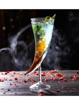 Melbify - Moon Shape Horn Shape Cocktail Glass, 500 ml (1Pc)
