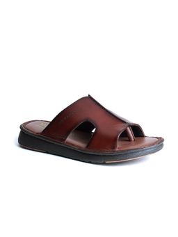BUCKAROO - Trasso Brown Natural Leather Casual Open Sandals
