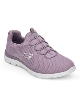 SKECHERS - Women SUMMITS Lavender Casual Lace Up Sneakers