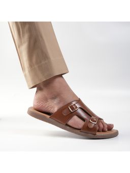 Monkstory - T-Rad Classic Double Strap Sandals - Tan
