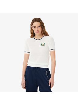 Lacoste - French Made Embroidered Shield Sweater