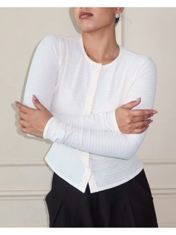 Off Duty India - Cream Daylight Cardigan Top