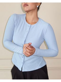 Off Duty India - Blue Daylight Cardigan Top