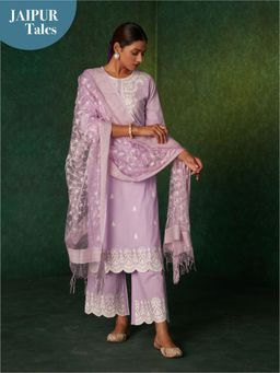 Likha - Pakistani Heavy Embroidery Kurta Set & Dupatta LIKSKD174 (Set of 3)