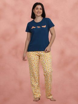 Shyaway - Susie Alabaster Gleam Print T-Shirt with Pajama