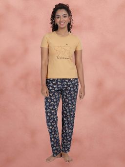 Shyaway - Tweens Moonlit Ocean Moon Leaves T-Shirt with Pajama