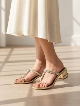 Sole House - Gold Sky Diamonds Heels