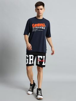 Griffel - Printed Navy Co-Ord (Set of 2)