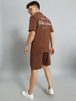 Griffel - Coffee Printed Co-Ord (Set of 2)