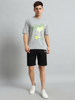 Griffel - Printed Steel Grey Co-Ord (Set of 2)