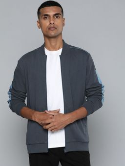 Alcis - Men Blue Printed Bomber Jacket