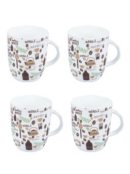 Voncasa - Coffee Mug Pack of 4 Pcs (Each 300 Ml)
